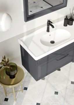 Orka Design 105 Banyo Dolabı Antrasit ( Boy Dolabı Hariçtir )