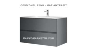 Orka Nest 120 Banyo Dolabı Antrasit (Boy Dolabı Hariçtir)