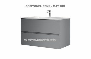 Orka Nest 120 Banyo Dolabı Antrasit (Boy Dolabı Hariçtir)